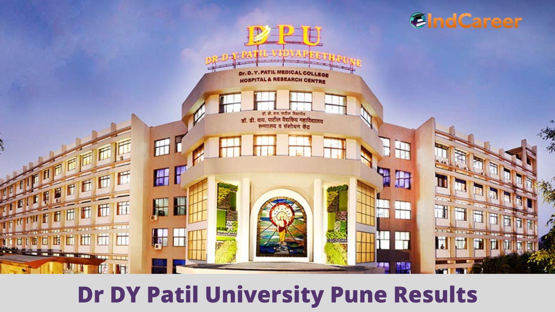 Dr. D.Y. Patil Vidyapeeth Pune Results Dpu.Edu.In Check UG PG