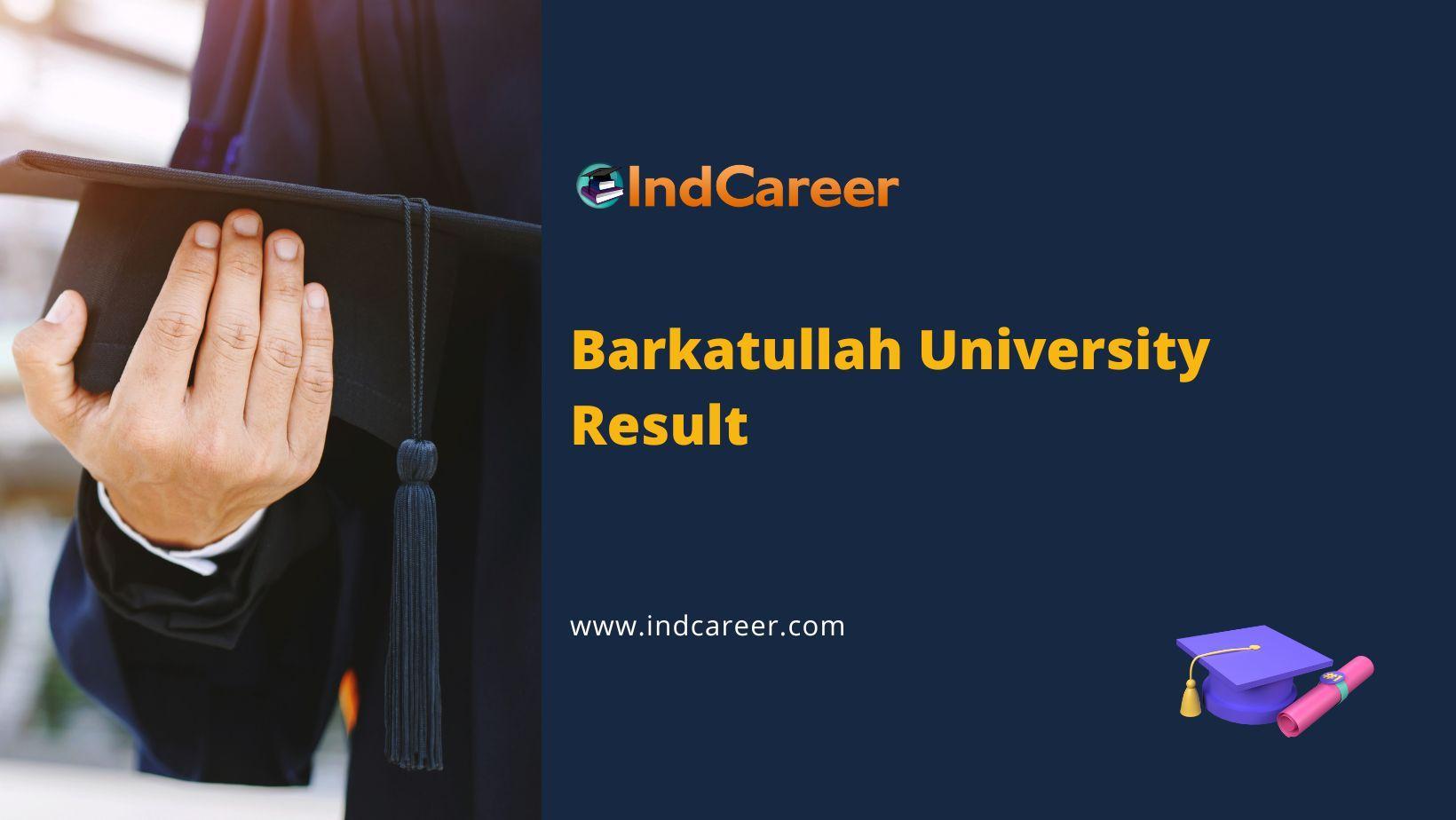 Barkatullah University Results Bubhopal.Ac.In Check UG PG