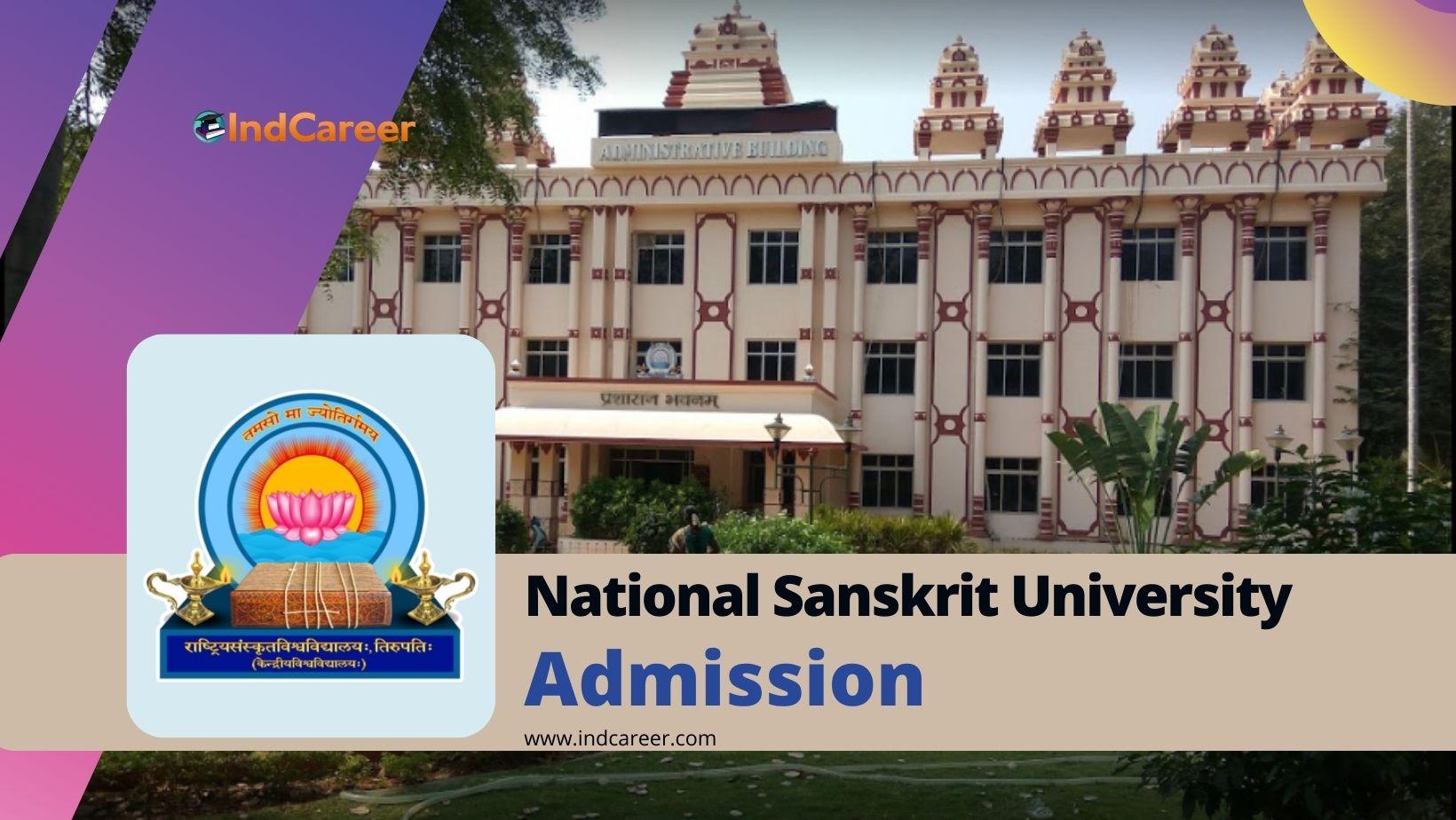 National Sanskrit University Admission Details: Eligibility, Dates ...