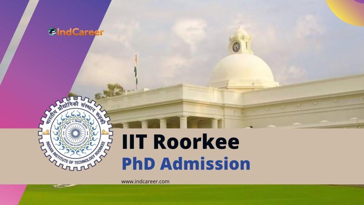 iit roorkee phd admission civil engineering