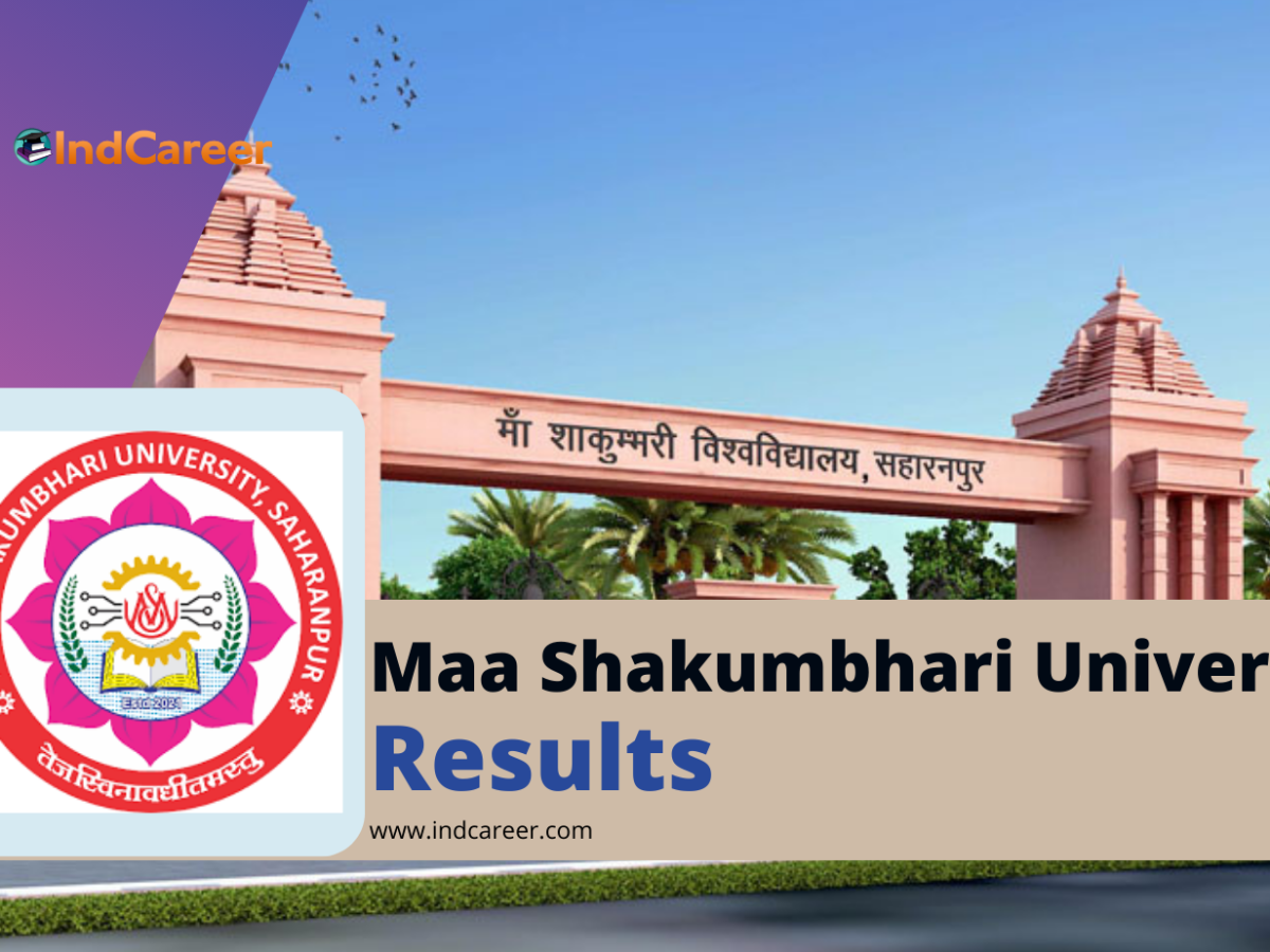 Maa Shakumbhari University Saharanpur Results