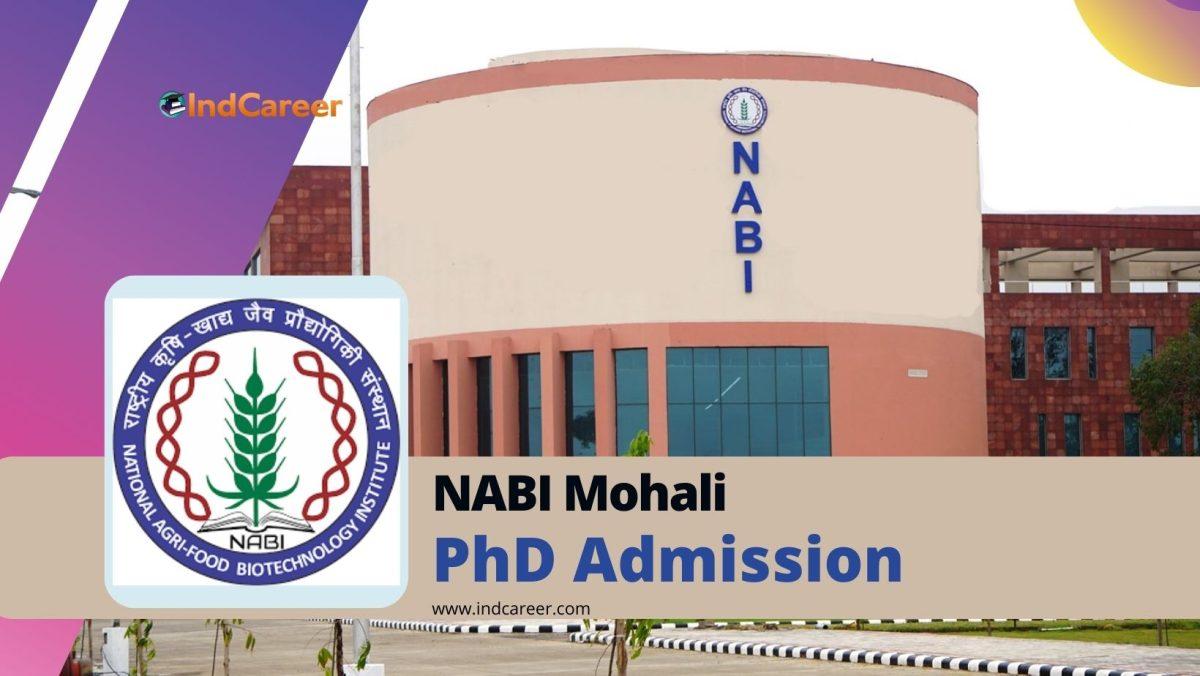 NABI Mohali PhD in Biotechnology Admission 2024 - IndCareer