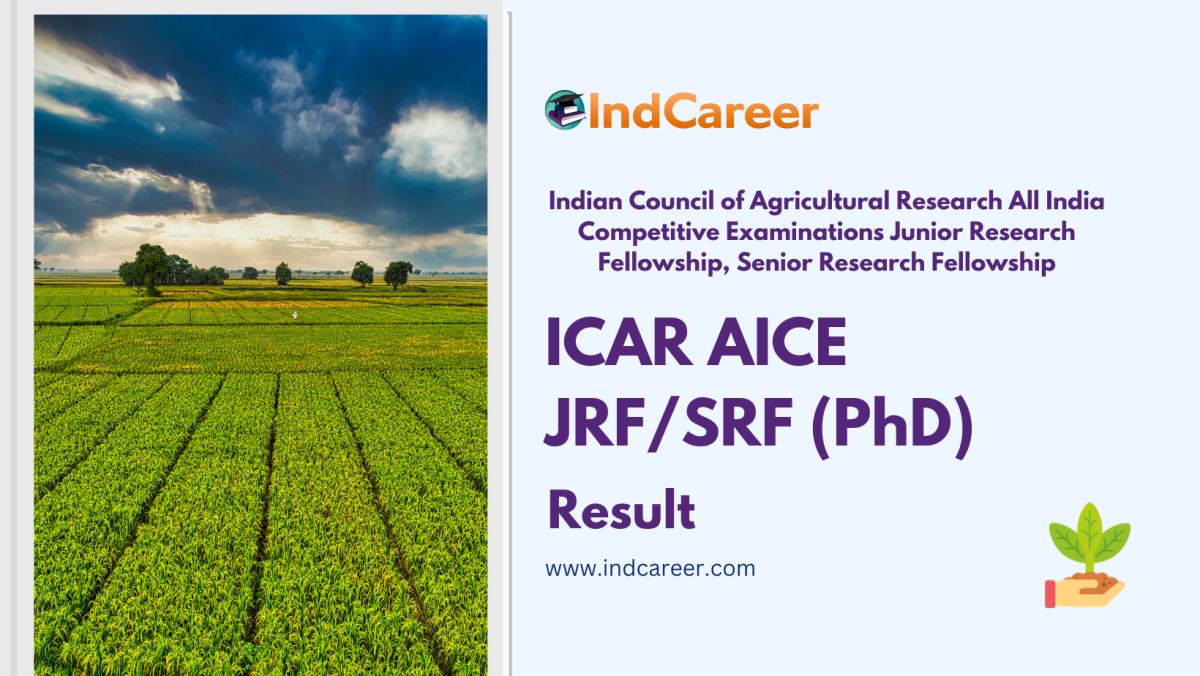 ICAR AICE-JRF/SRF (PhD) Result