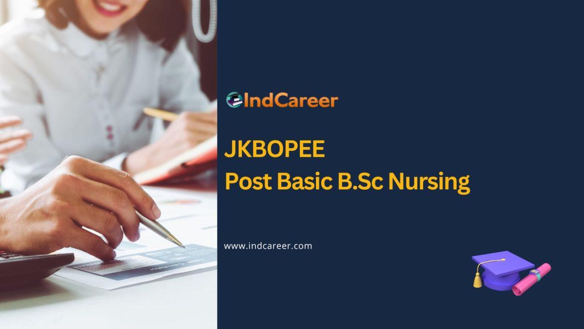 JKBOPEE Post Basic B.Sc Nursing
