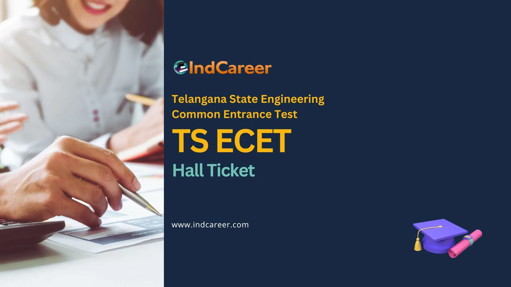 TS ECET Hall Ticket 2024 Download from ecet.tsche.ac.in IndCareer