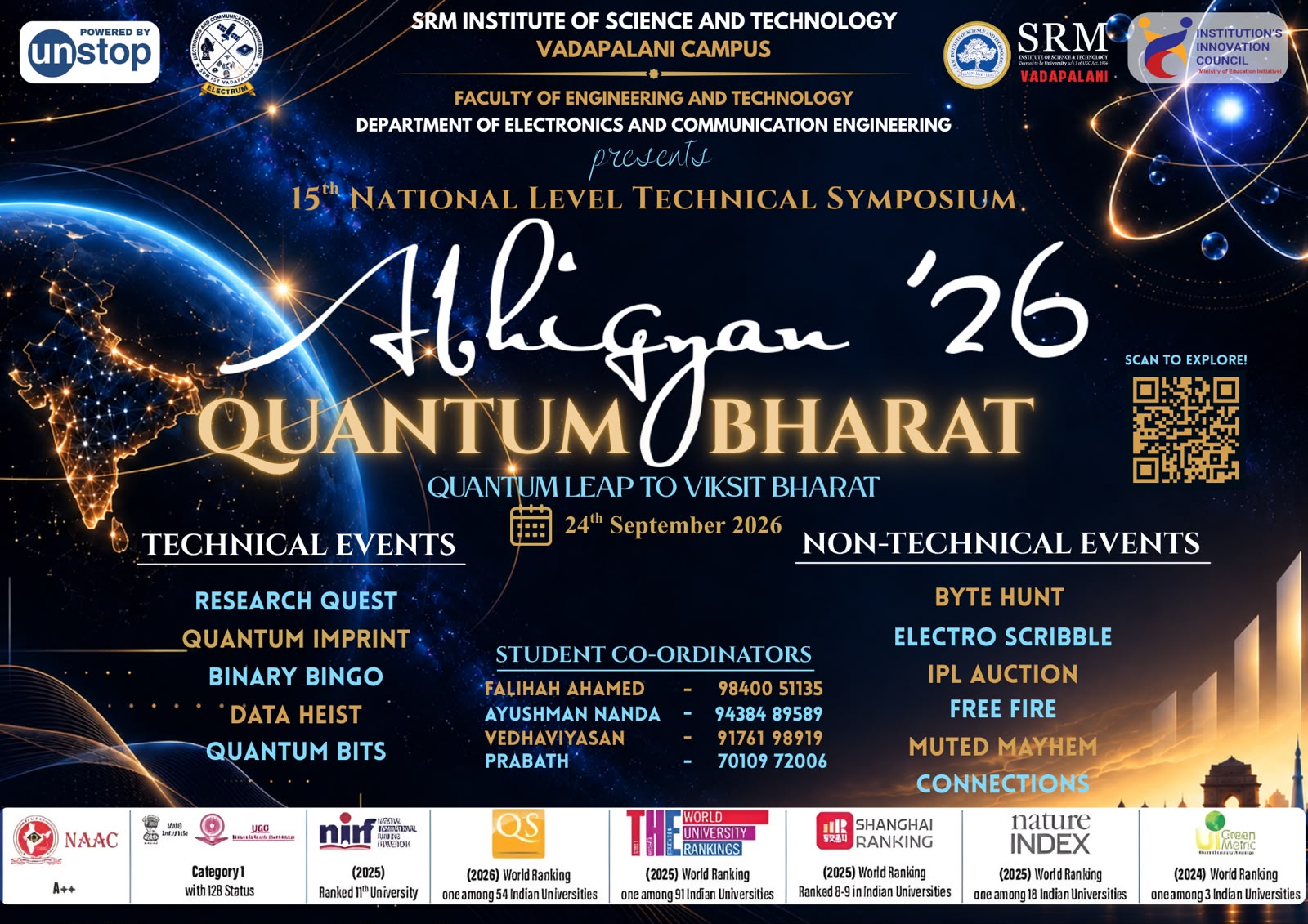 Abhigyan'26 - Quantum Bharat Poster