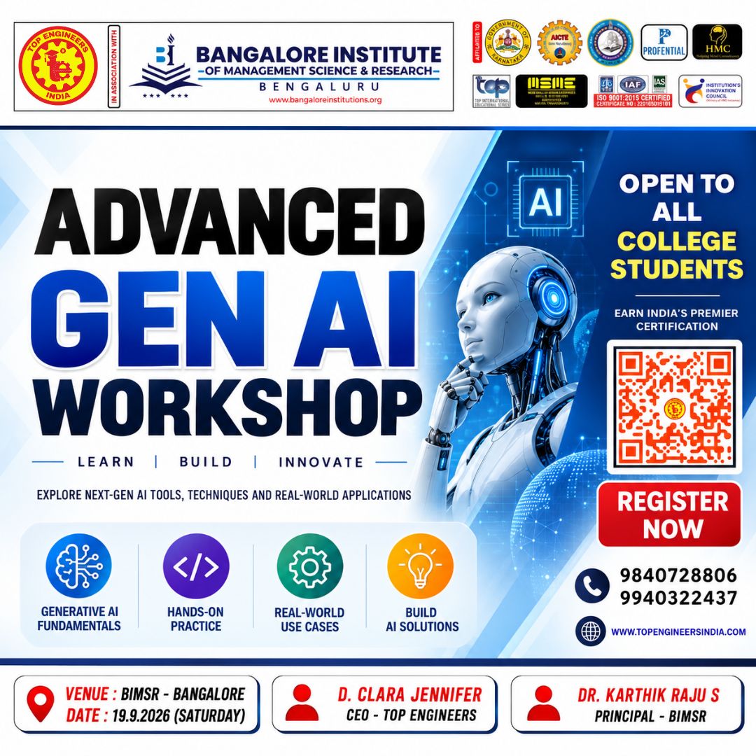 Advanced Gen AI Workshop 2026 Poster