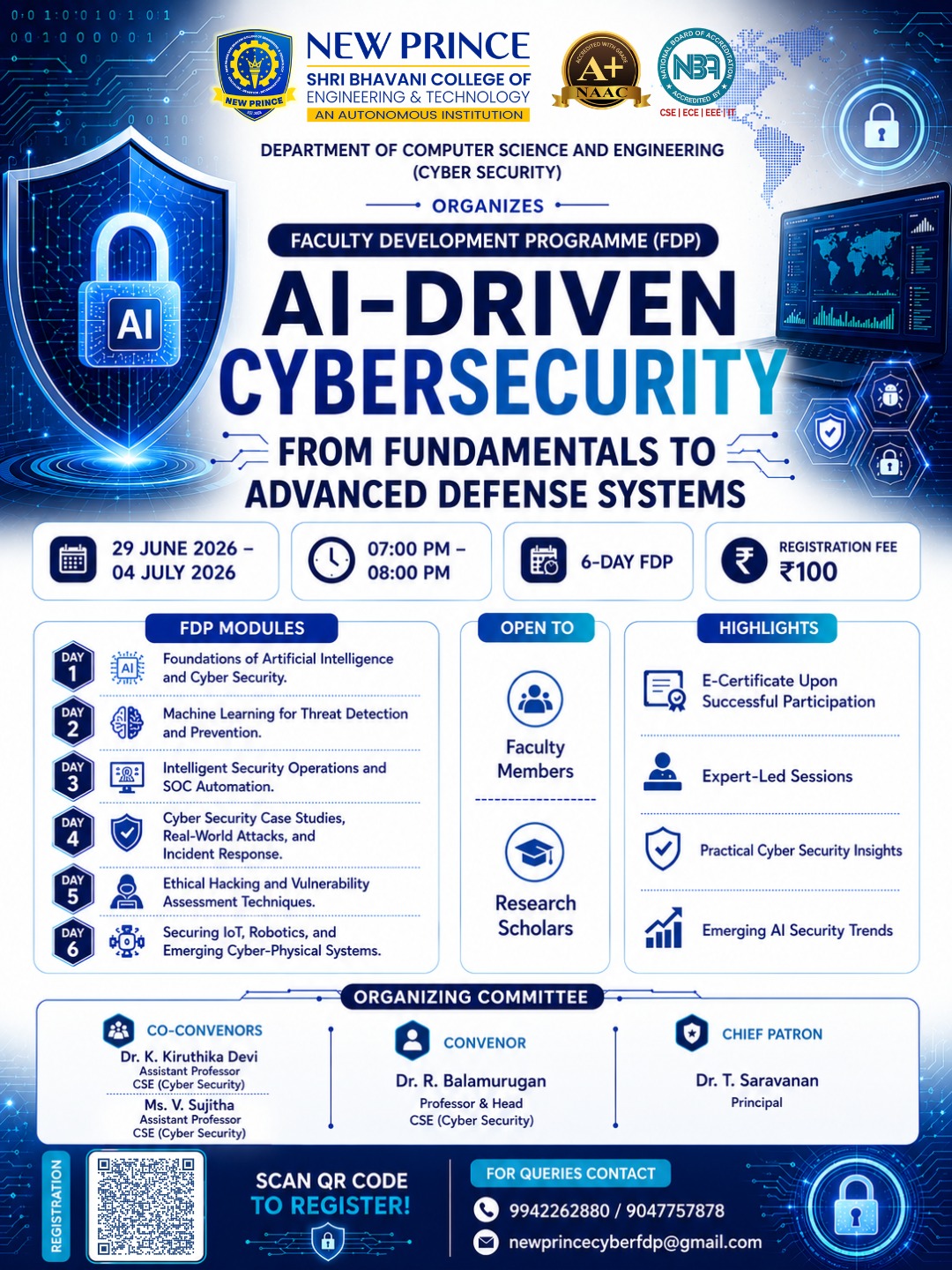 AI-Driven Cyber Security: From Fundamentals to Advanced Defense Systems 2026 Poster