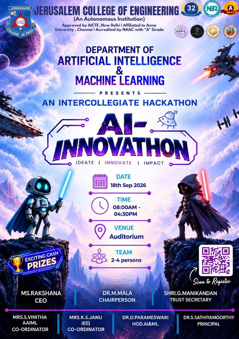 AI - Innovathon 2026 Poster