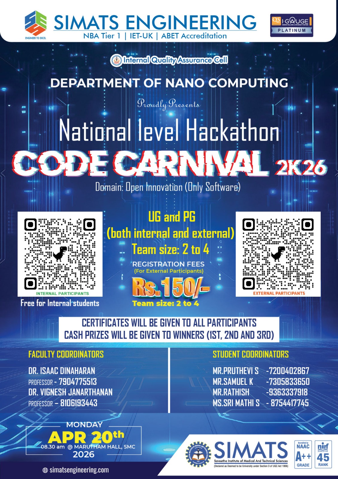 CodeCarnival 2k26 Poster