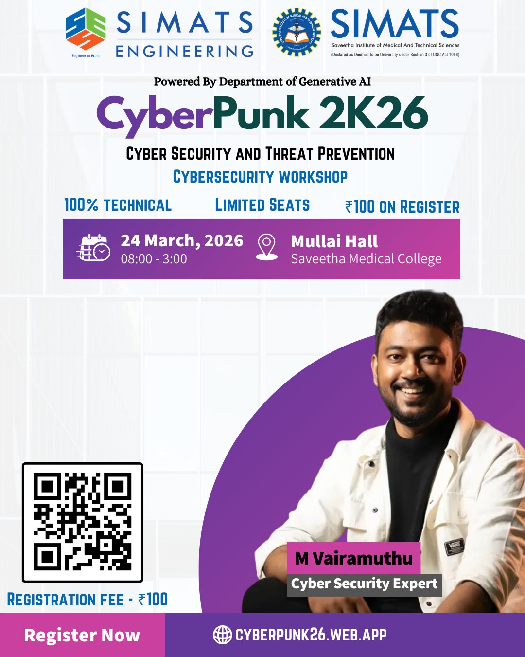 CyberPunk2K26- SIMATS Engineering, Chennai