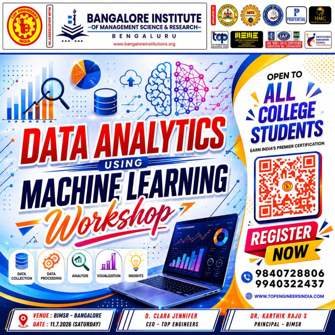 Data Analytics using Machine Learning Workshop 2026 Poster