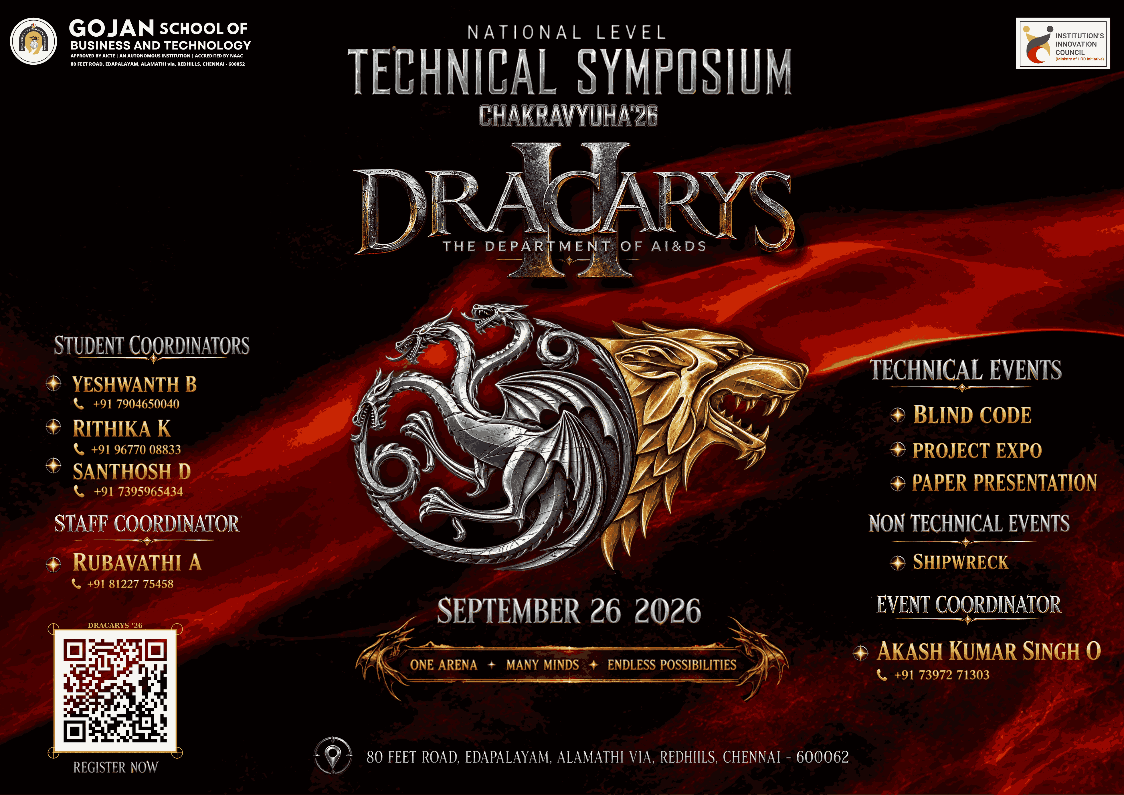 Dracarys'26 Poster