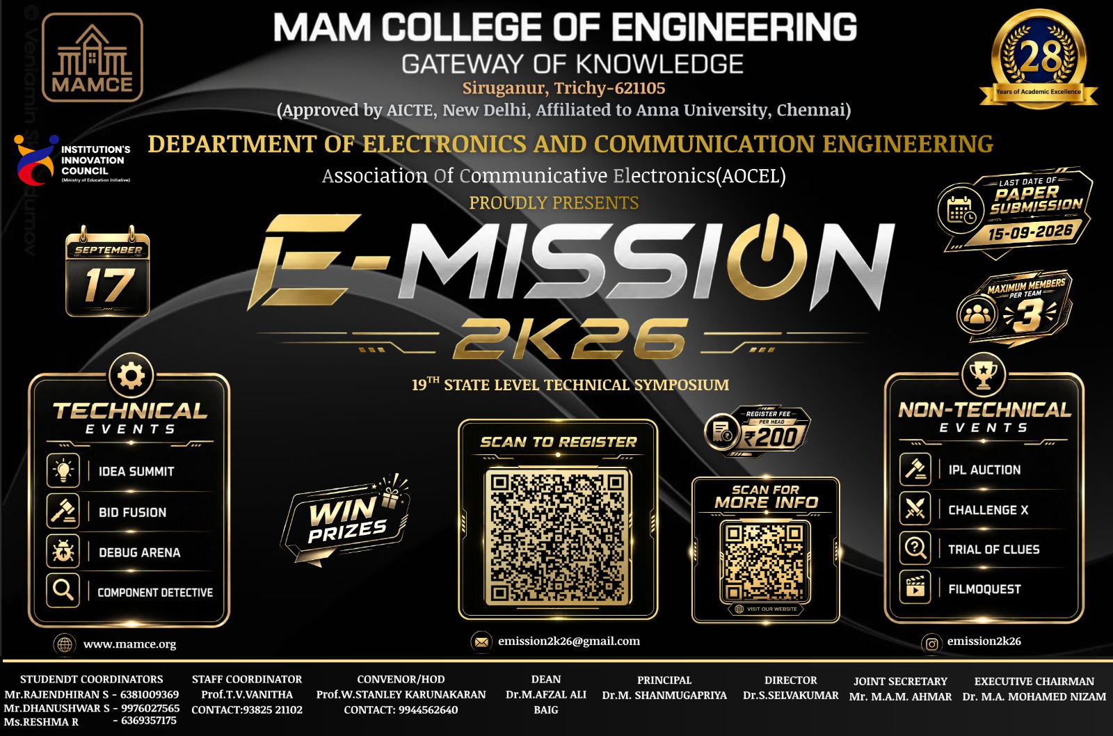 E-mission 2k26 Poster