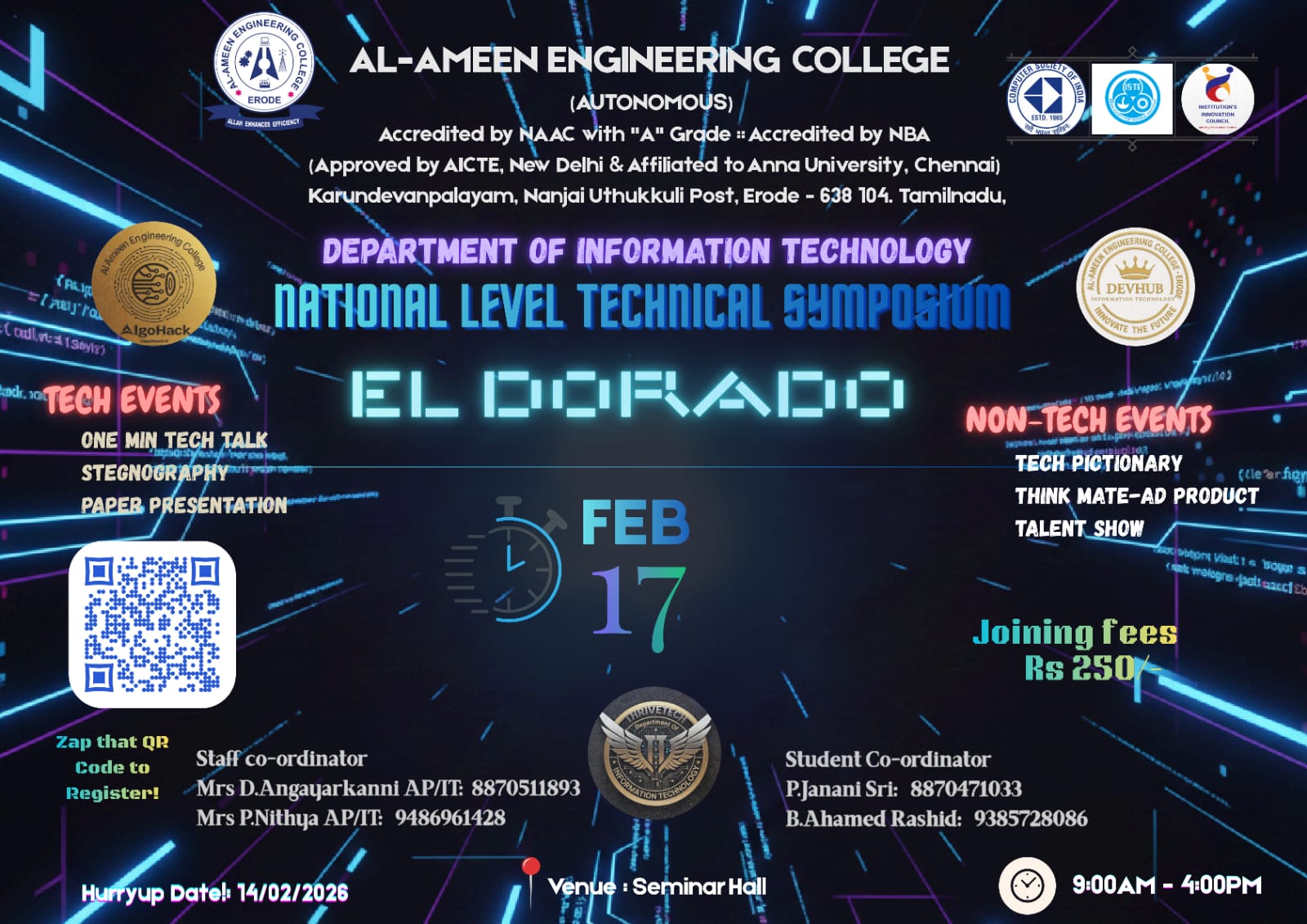 EL DORADO 2026, Al Ameen Engineering College