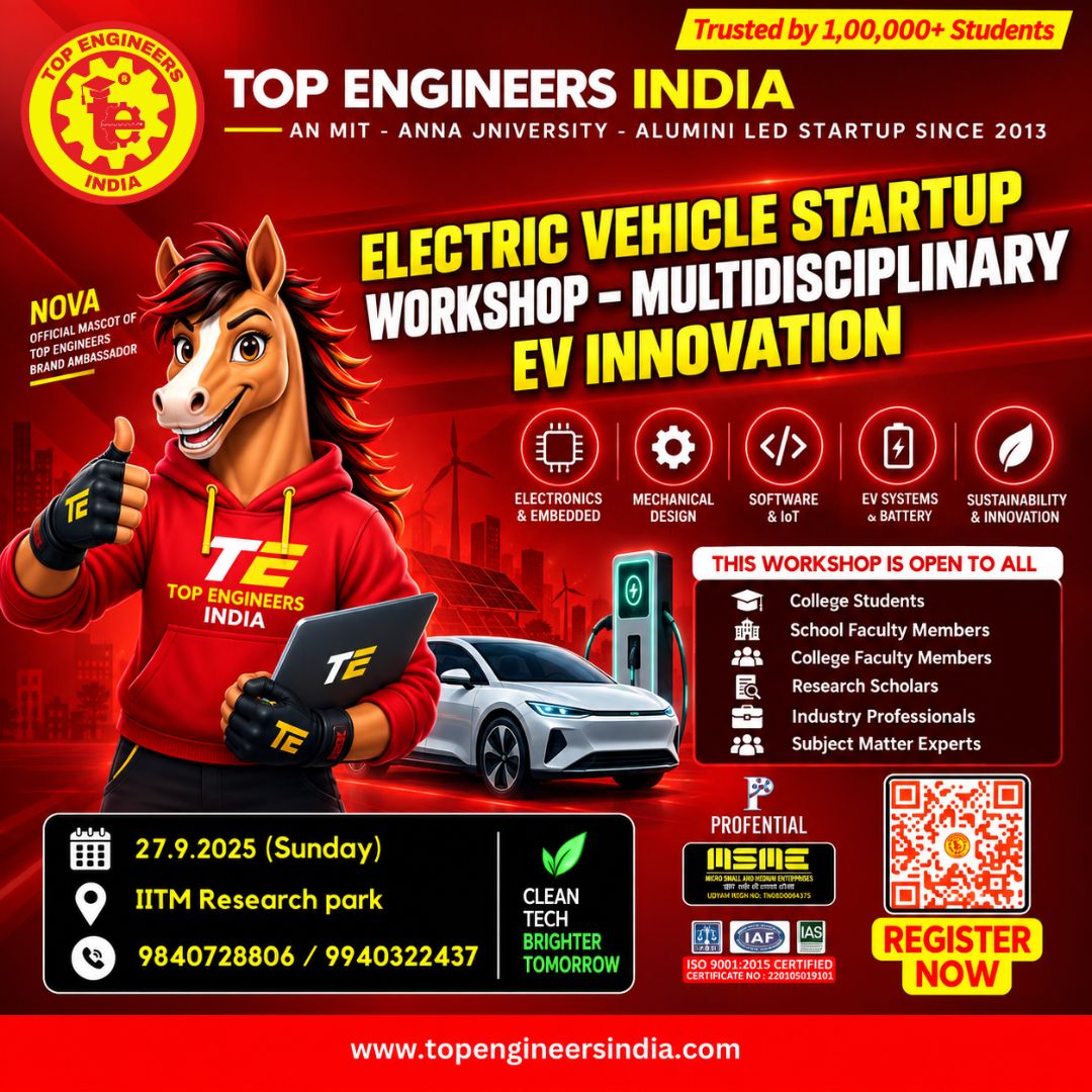 Electric Vehicle Startup Workshop – Multidisciplinary EV Innovation 2026 Poster
