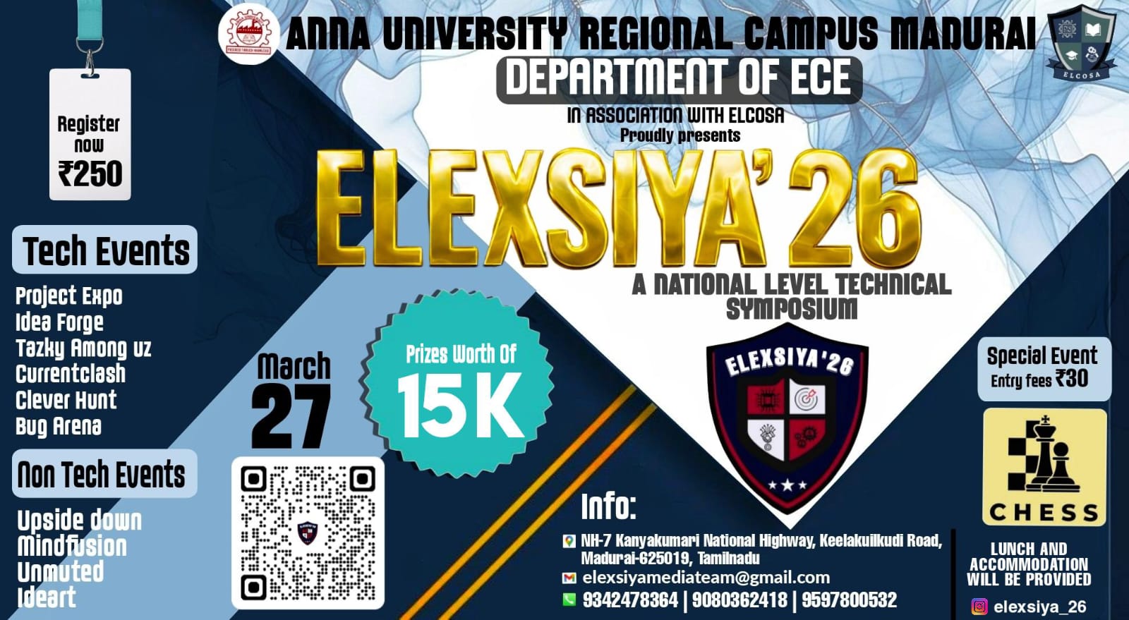 Elexsiya'26, Anna University Regional Campus Madurai