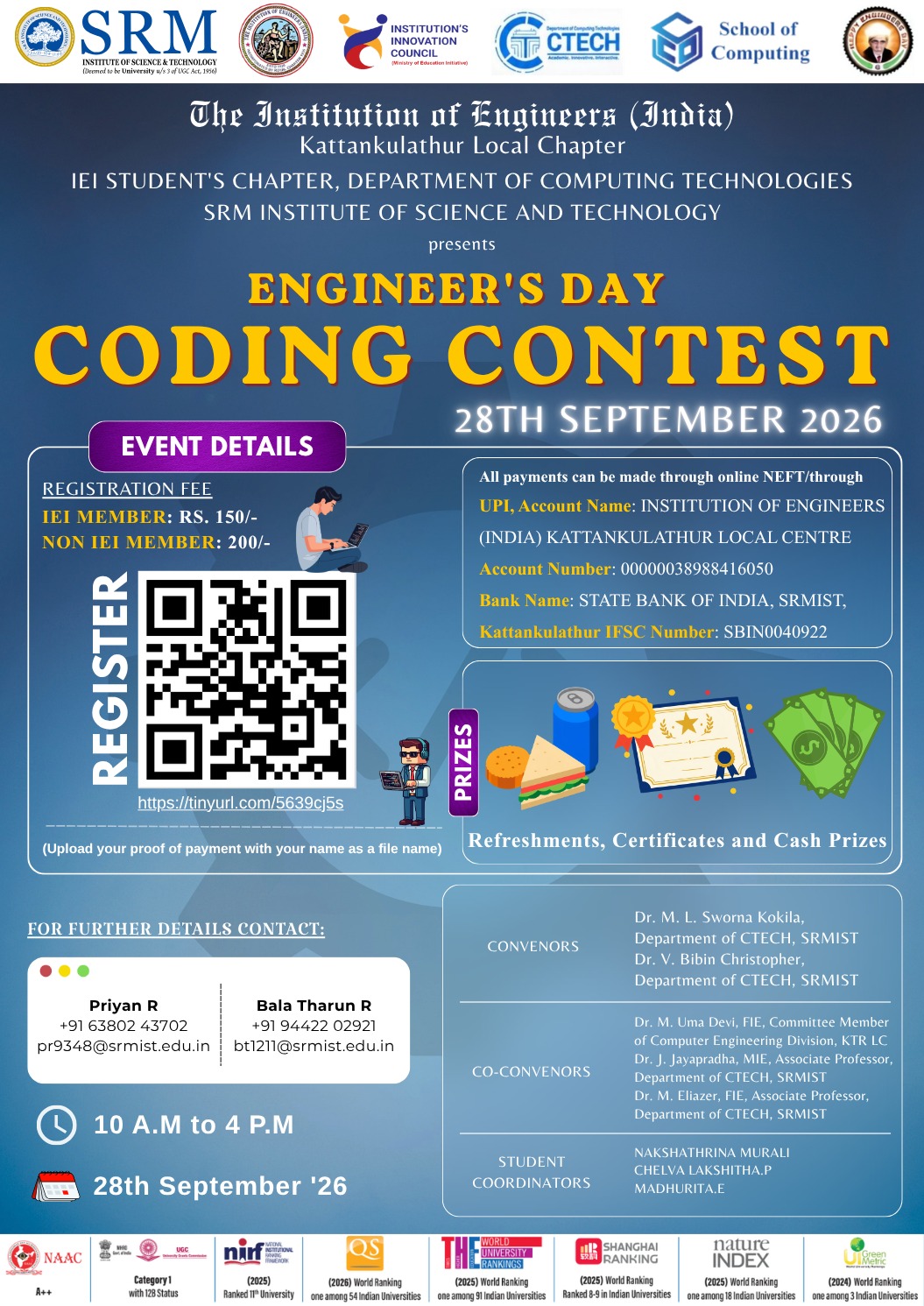 Engineer's Day Coding Contest 2026 Poster