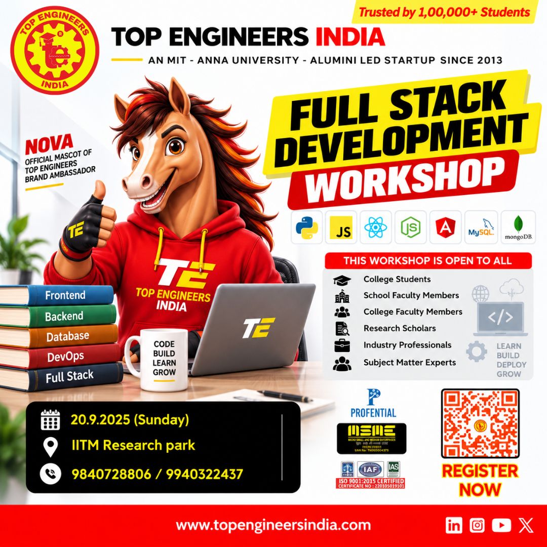 Full Stack Development Workshop 2026 Poster