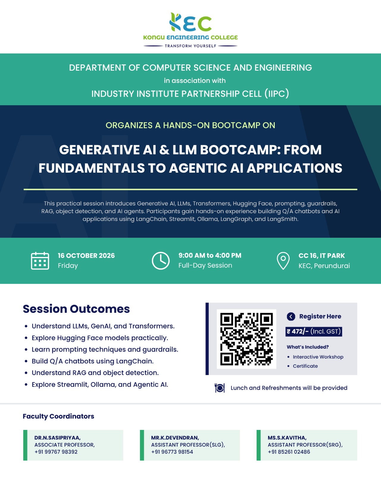 Generative AI & LLM Bootcamp: From fundamentals to Agentic AI application 2026