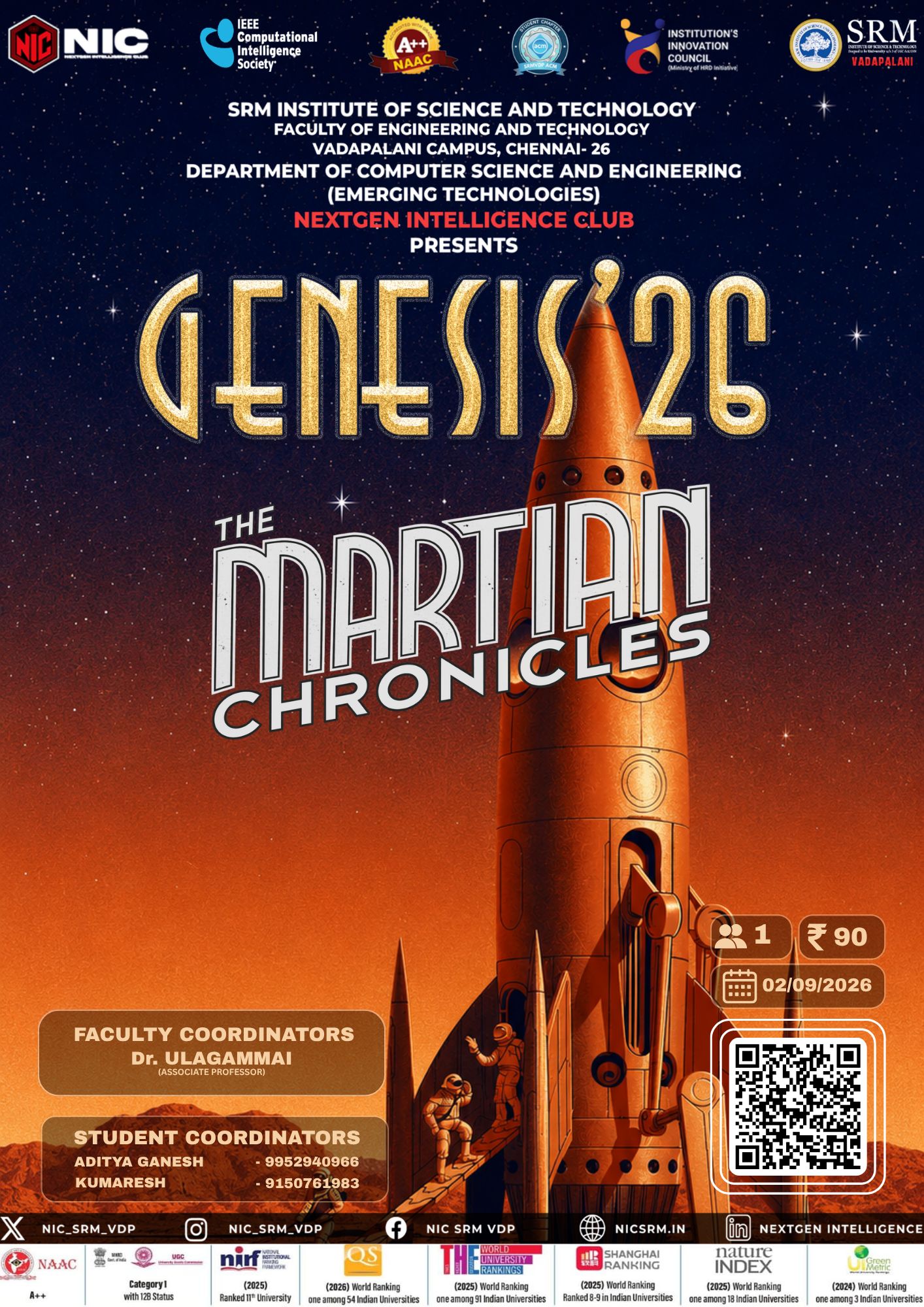 GENESIS'26/Martian Chronicles Poster