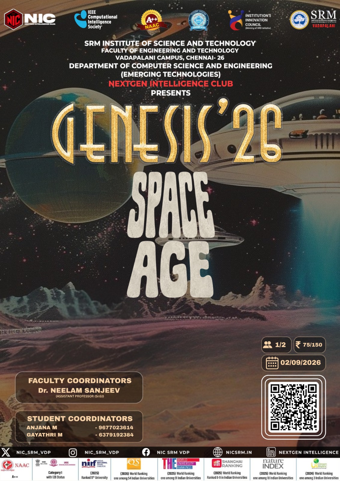 GENESIS'26 / Space Age 2026 Poster