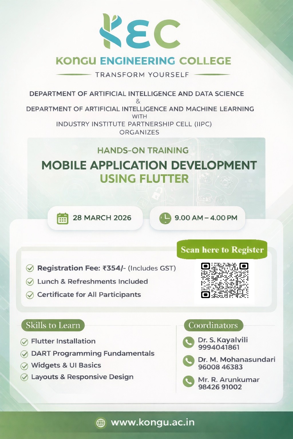 Hands-On Training: Mobile Application Development using Flutter