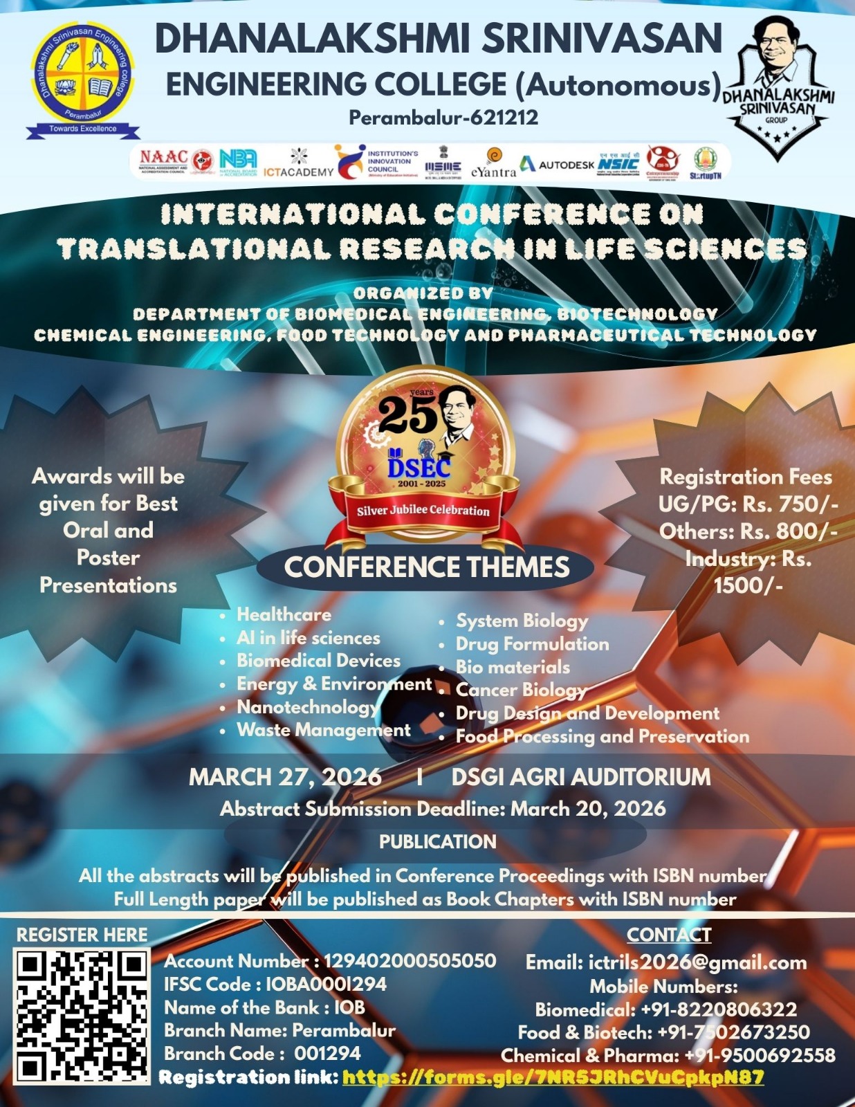 ICTRLS 2026 – International Conference on Translational Research in Life Sciences Poster