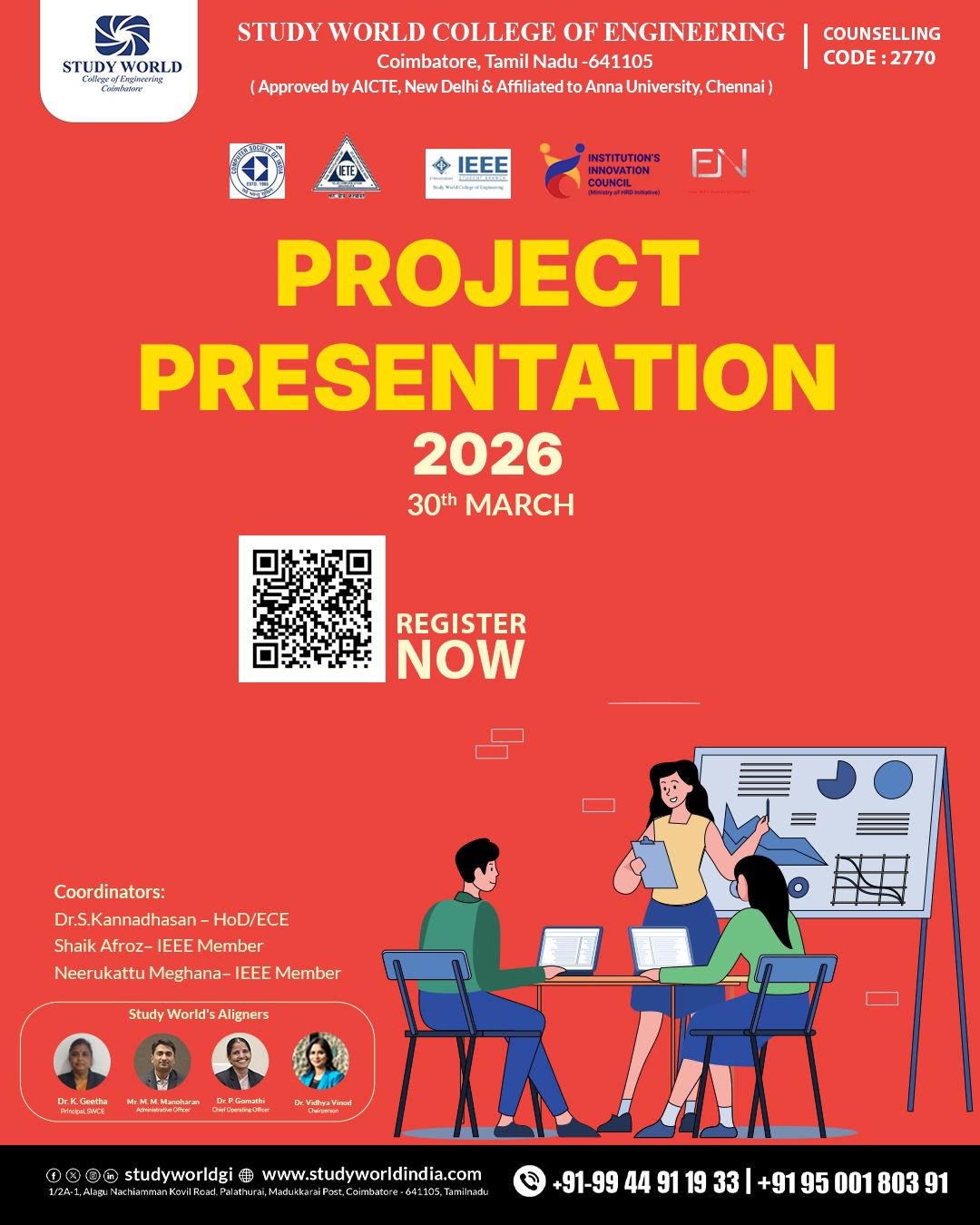 IEEE Project Presentation 2026, Study World College of Engineering, Coimbatore