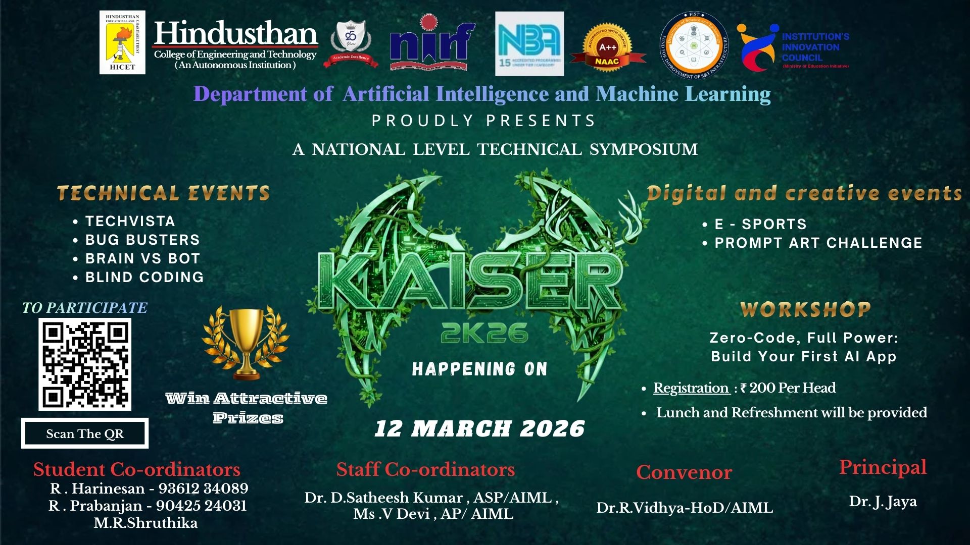 KAISER 2k26, Hindusthan College of Engineering and Technology