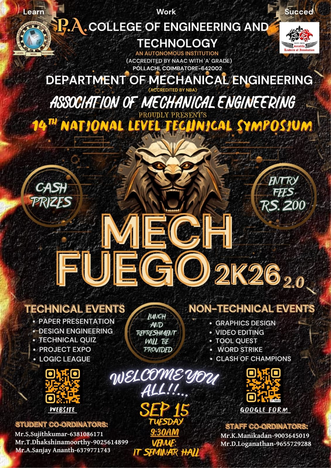 MECH FUEGO 2K26 2.O Poster