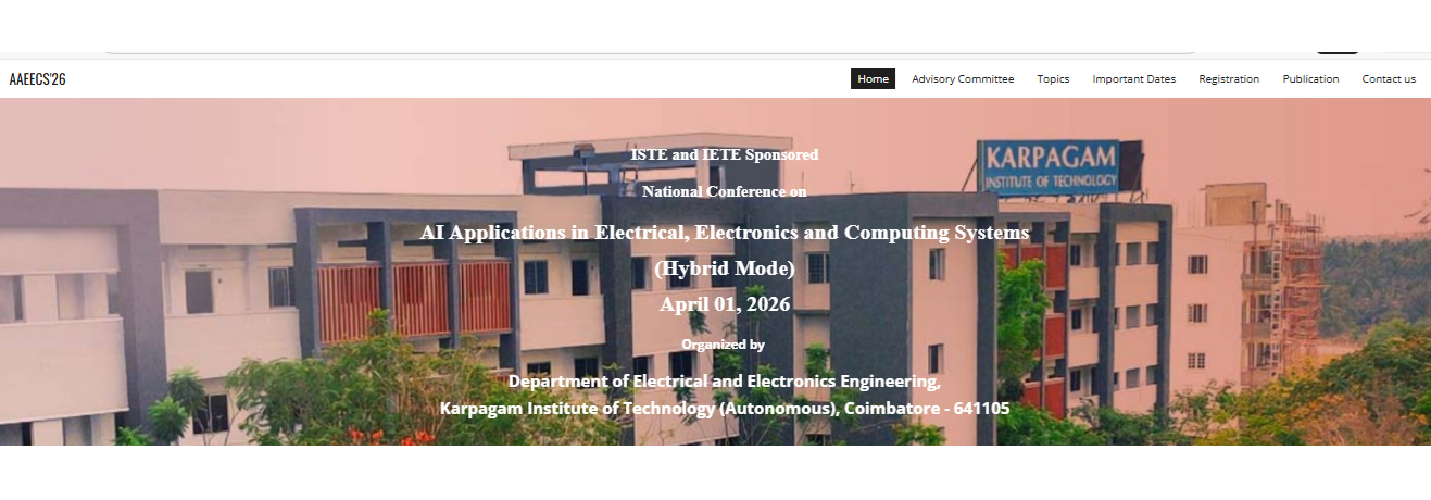 National Conference on AI Applications in Electrical, Electronics and Computing Systems Poster