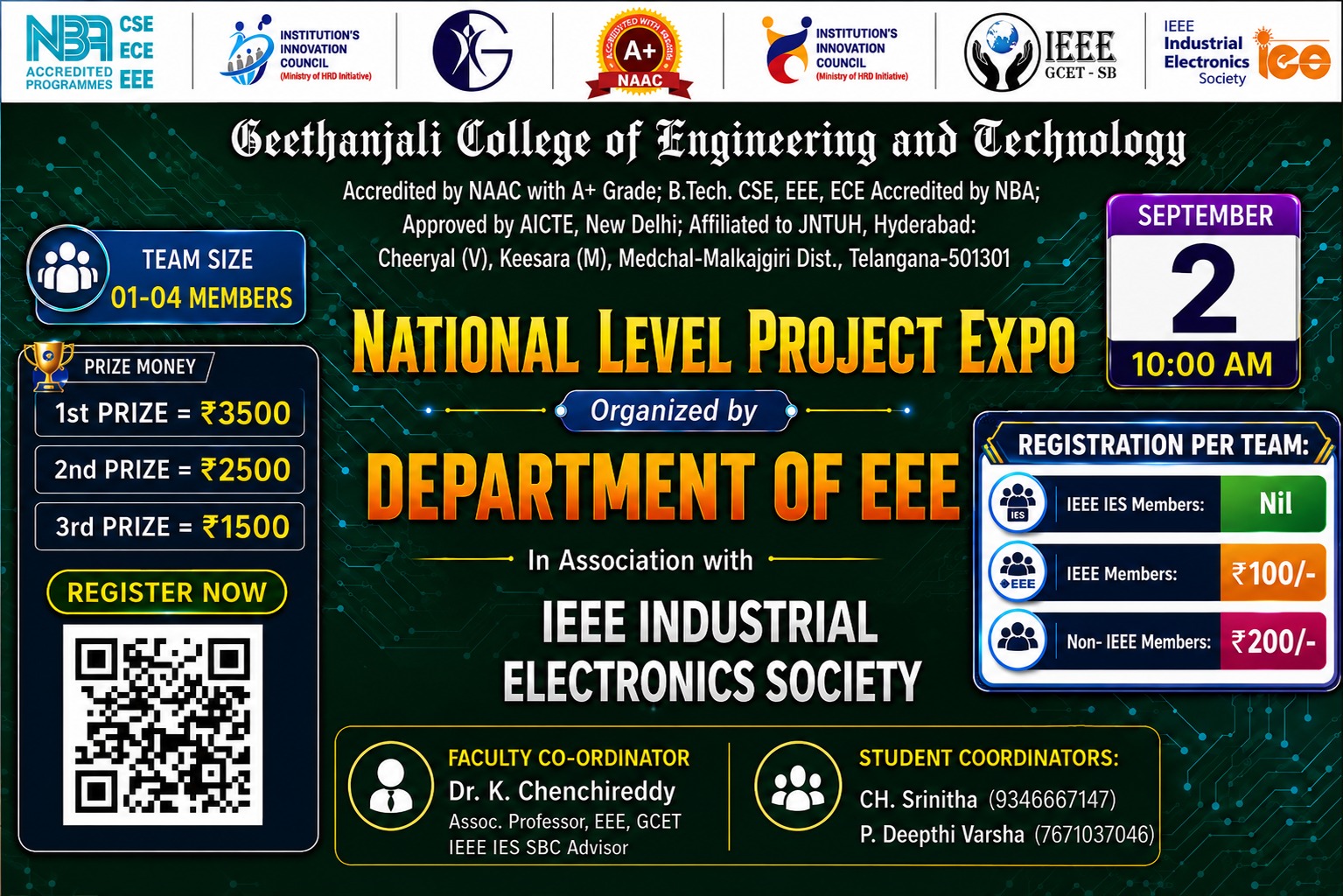 National Level Project Expo 2026 Poster