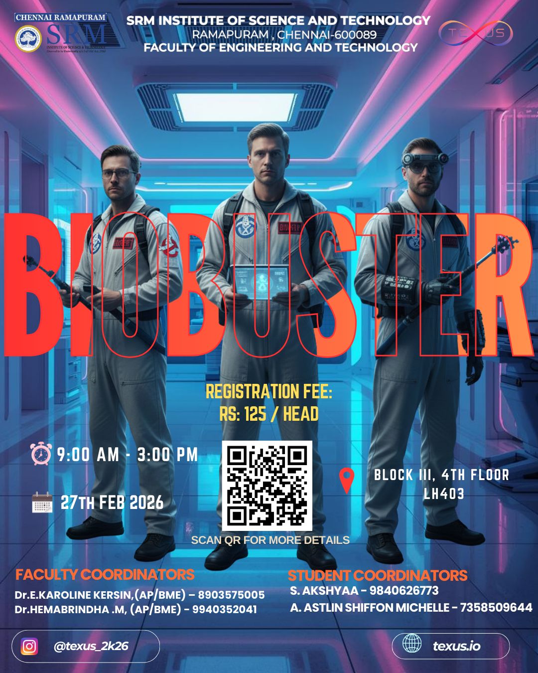 OPERATION X - ESCAPE ROOM 2026, SRM Institute of Science and Technology Ramapuram Campus