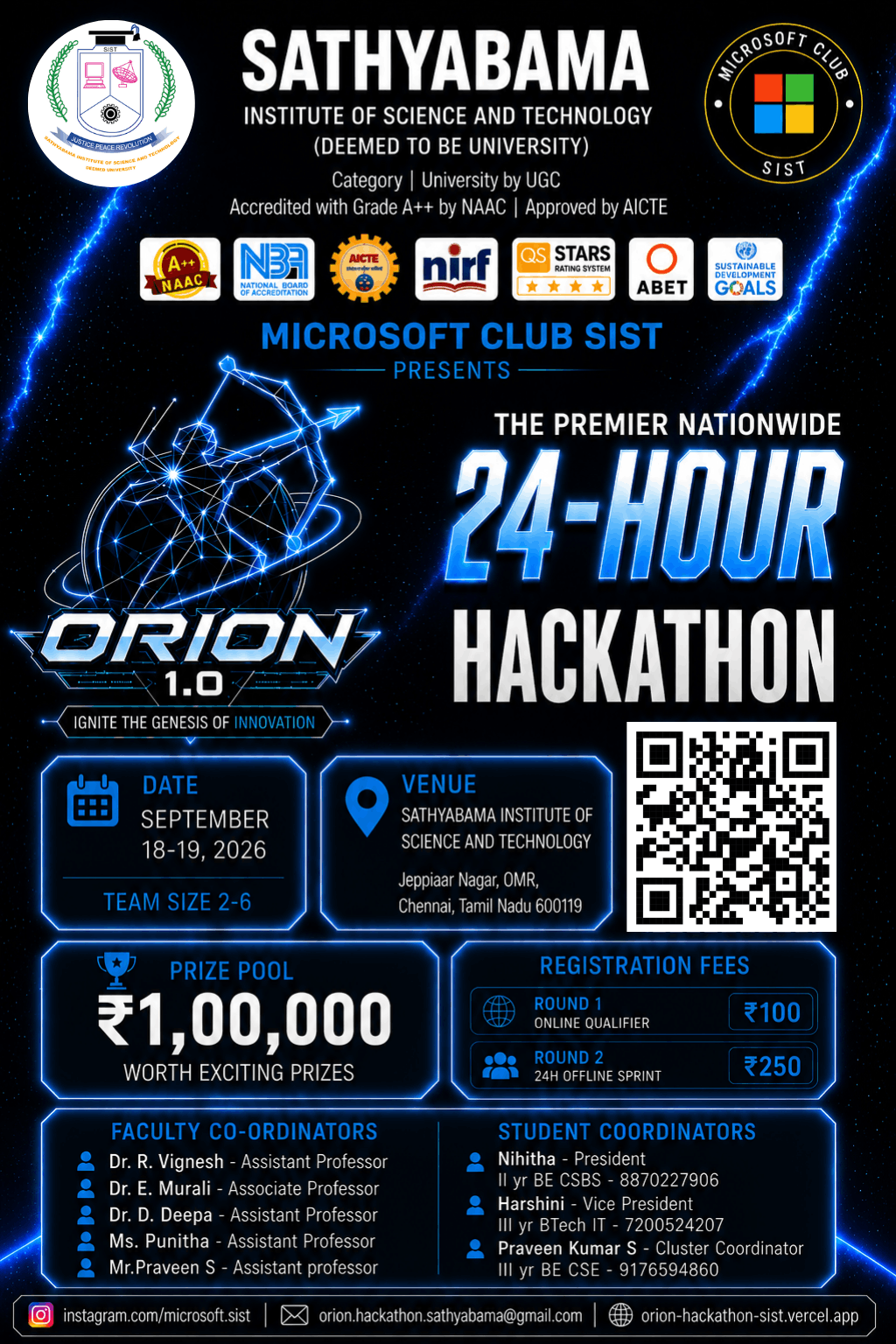 ORION 1.0 — Build Beyond the Stars Poster