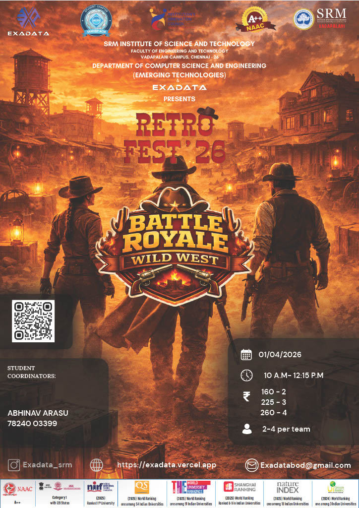 RetroFest'26 Battle Royal- SRM Institute of Science and Technology Vadapalani Campus