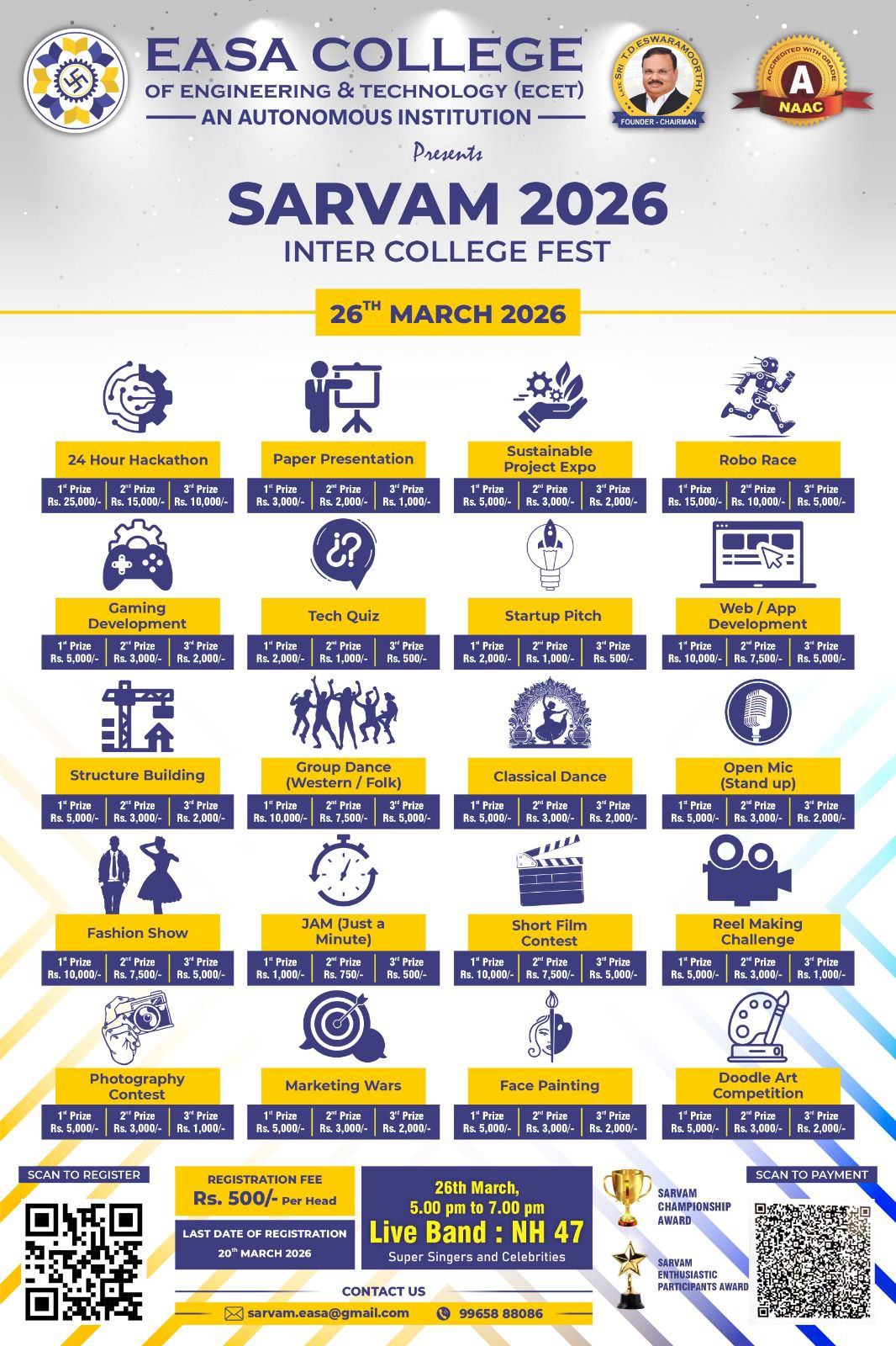 SARVAM 2026, Easa College of Engineering and Technology Coimbatore