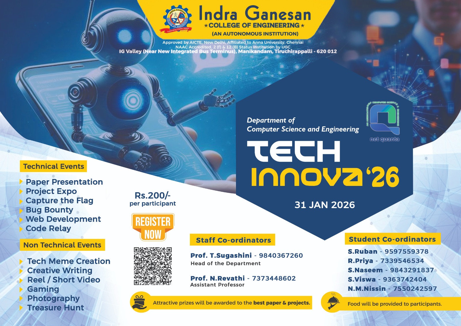 TECH INNOVA ’26 Poster