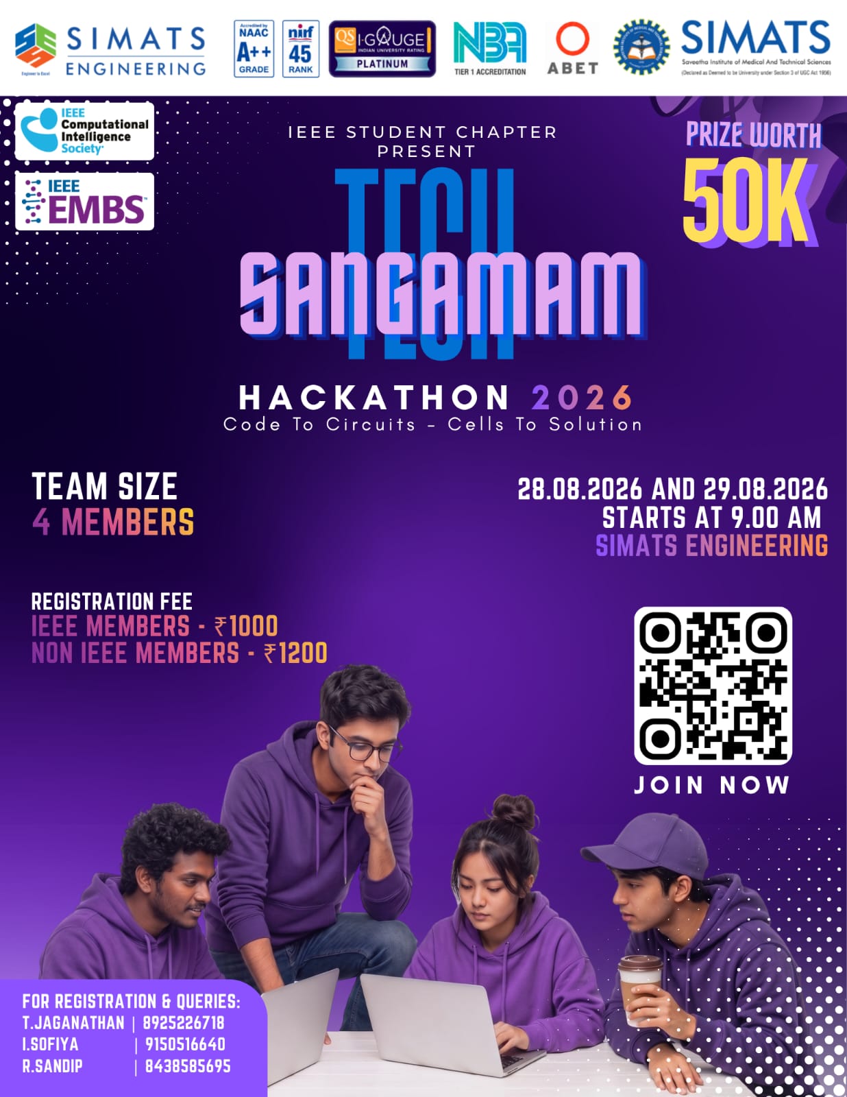 TECH SANGAMAM 2026 Hackathon Poster
