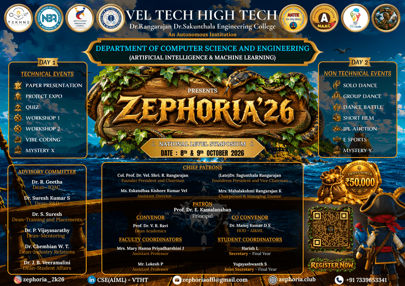 Zephoria’26, Vel Tech High