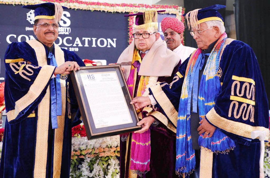 Doctor of Letters (D.Litt.) Honoris Causa conferred upon Justice Dalveer Bhandari
