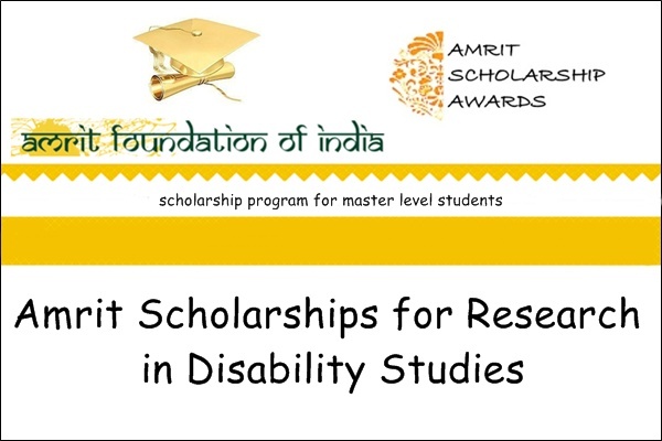 Amrit Scholarships for Research in Disability Studies