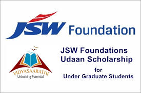 Vidyasaarathi JSW Foundation's Udaan Scholarship for Under Graduate Students
