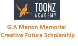 G.A.Menon Memorial Creative Future Scholarship