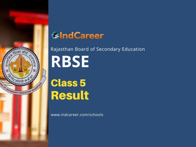 RBSE Class 5 Result: Check Rajasthan Board 5th Result