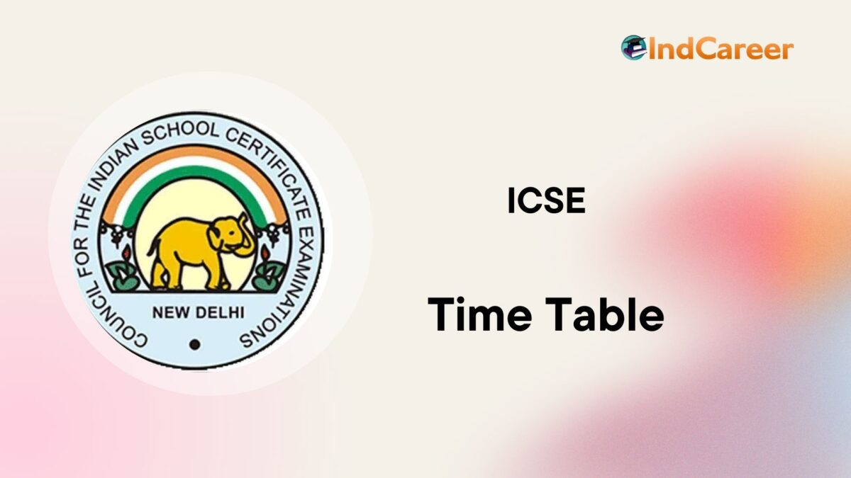 CISCE Time Table