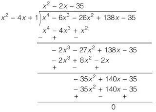 NCERT Solutions for Class 10th Mathematics: Chapter 2 Polynomials Ex. 2.4 Que. 4