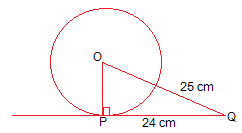 NCERT Solutions for 10th Class Maths: Chapter 10 - Circles Ex. 10.2 Que. 1