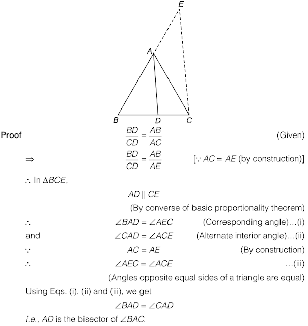 NCERT Solutions for Class 10th Mathematics: Chapter 6 - Triangles Ex. 6.6 Que. 9