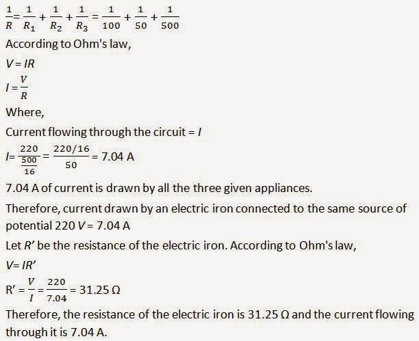 NCERT Solutions for Class 10 Science: Chapter 12 - Electricity Page No: 216 Que. 2
